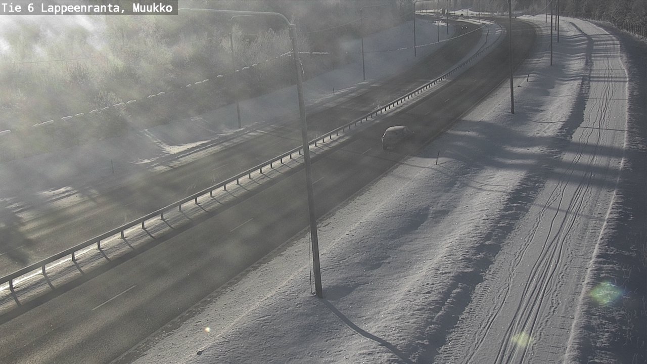 Weather Camera Image Road 6 Lappeenranta, Muukko, Lappeenranta, Etelä-Karjala