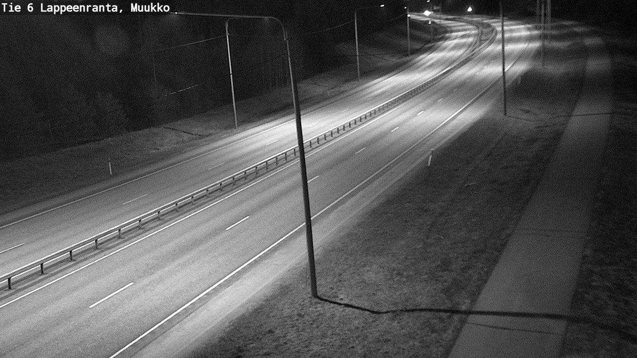 Weather Camera Image Road 6 Lappeenranta, Muukko, Lappeenranta, Etelä-Karjala