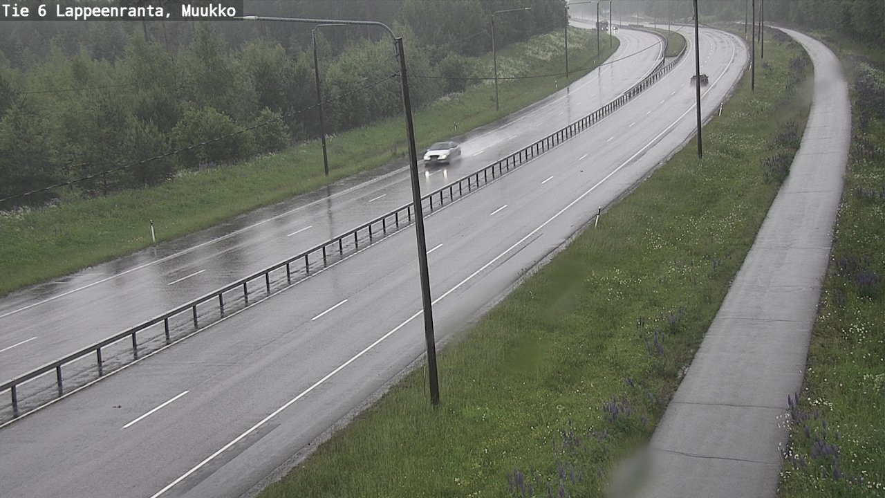 Weather Camera Image Väg 6 Villmanstrand, Muukko, Lappeenranta, Etelä-Karjala