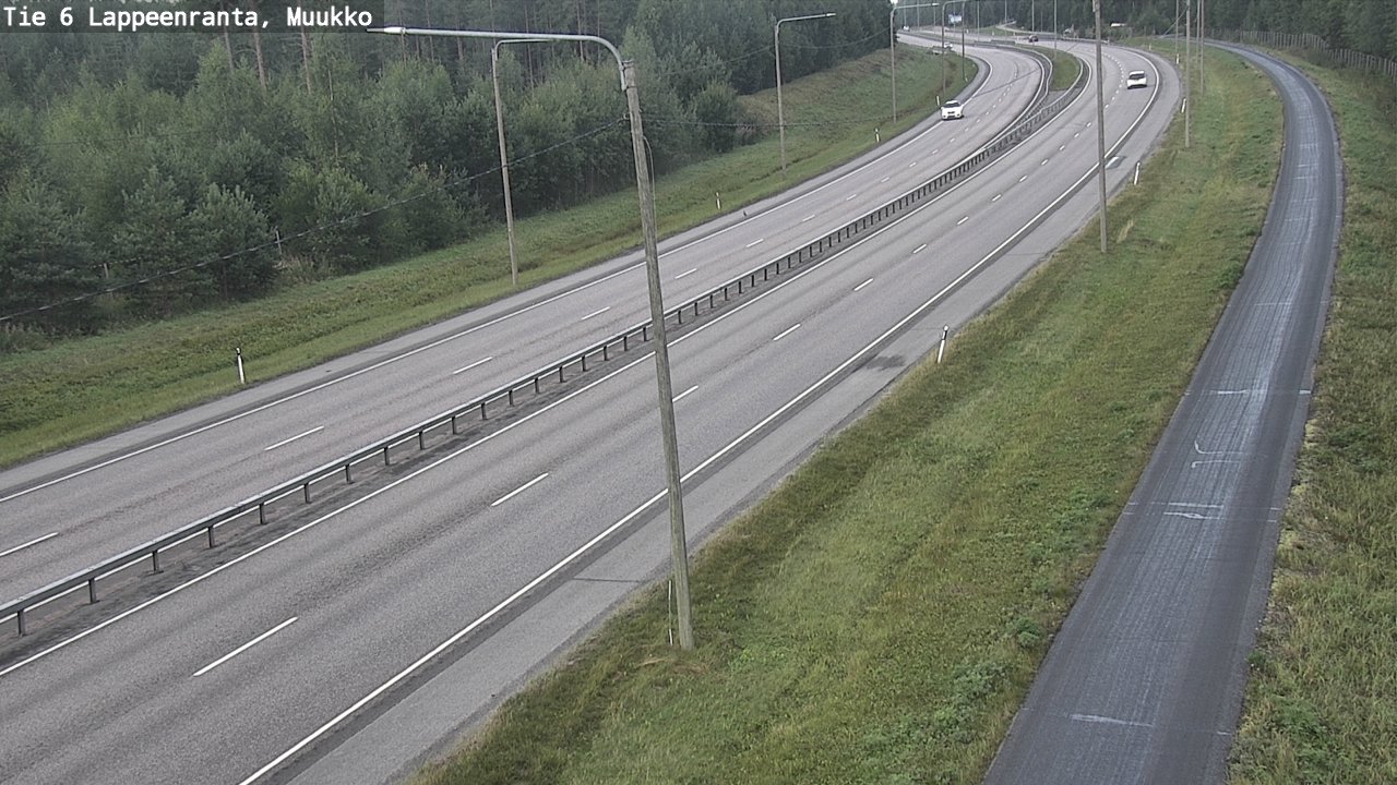 Weather Camera Image Road 6 Lappeenranta, Muukko, Lappeenranta, Etelä-Karjala