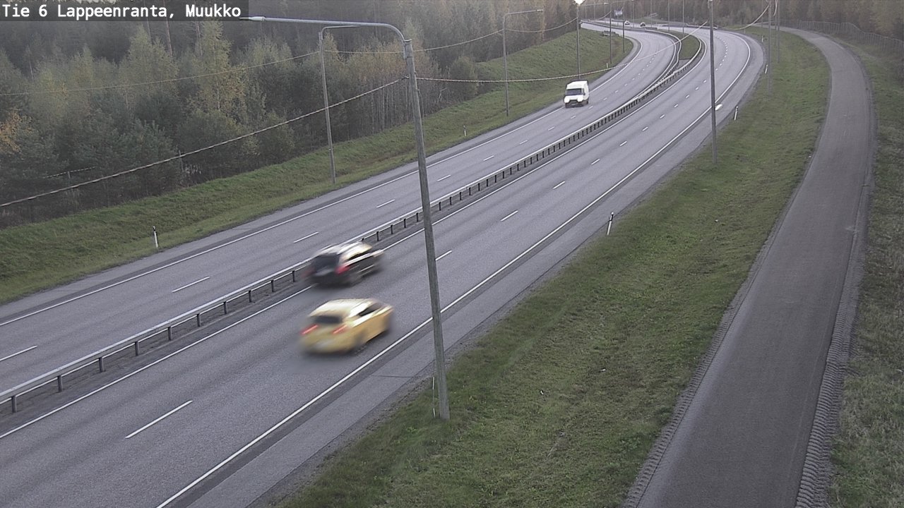 Weather Camera Image Road 6 Lappeenranta, Muukko, Lappeenranta, Etelä-Karjala