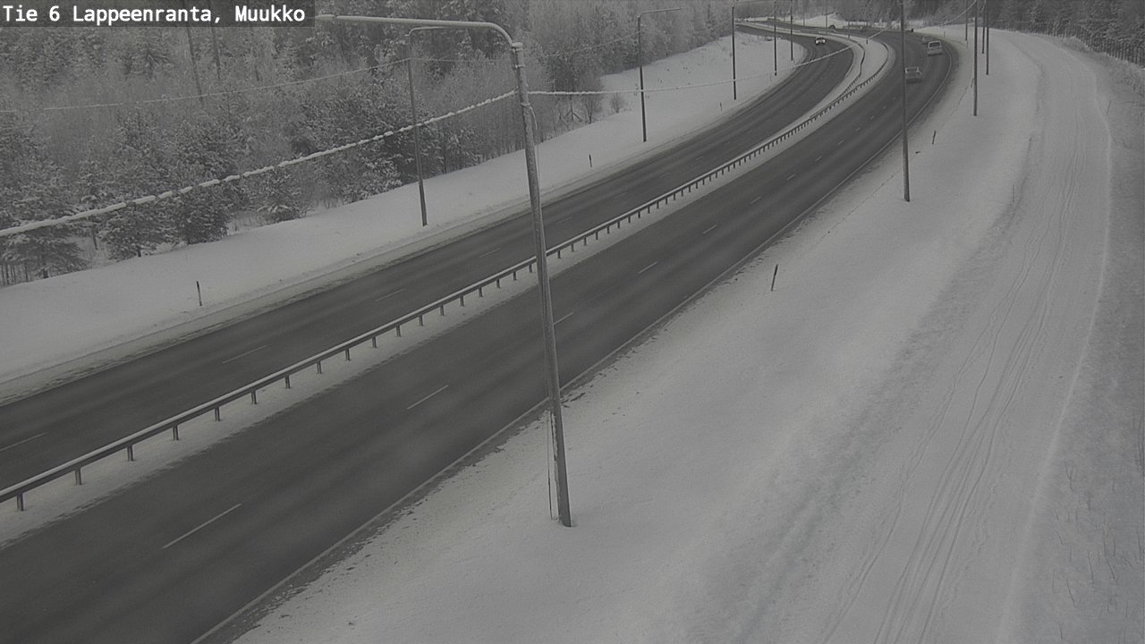 Weather Camera Image Road 6 Lappeenranta, Muukko, Lappeenranta, Etelä-Karjala