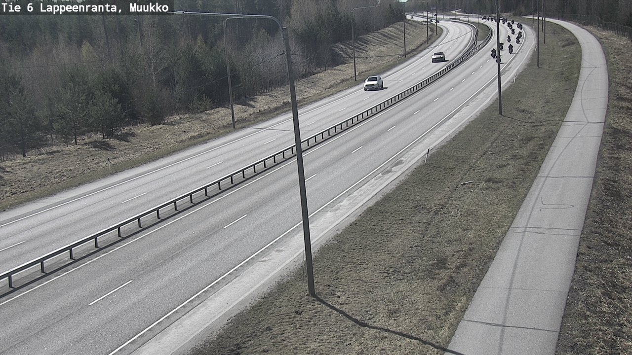 Weather Camera Image Väg 6 Villmanstrand, Muukko, Lappeenranta, Etelä-Karjala