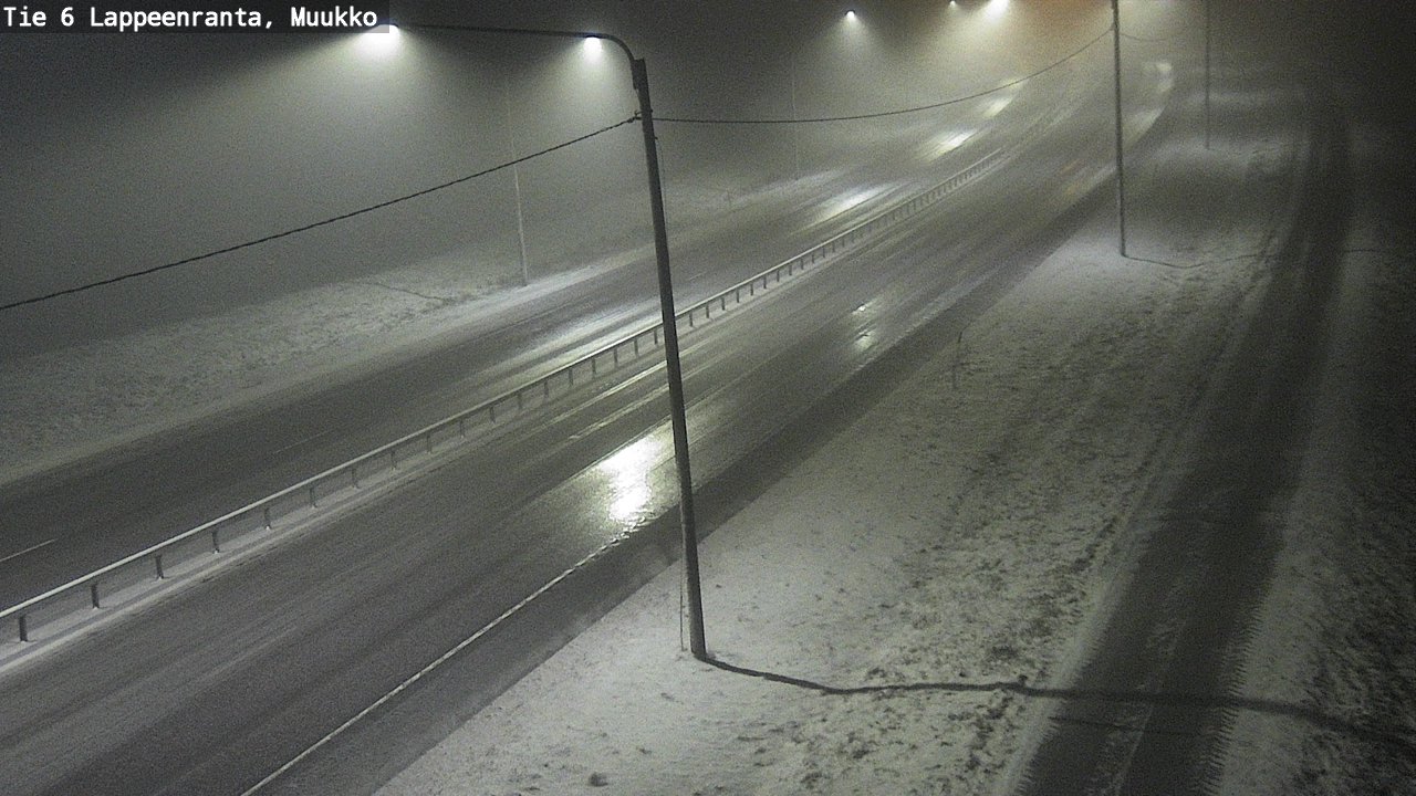 Weather Camera Image Väg 6 Villmanstrand, Muukko, Lappeenranta, Etelä-Karjala