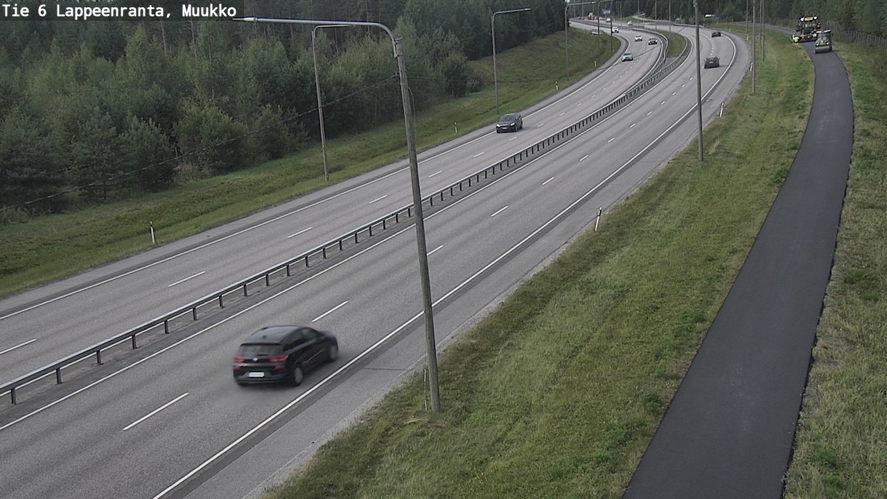 Weather Camera Image Road 6 Lappeenranta, Muukko, Lappeenranta, Etelä-Karjala