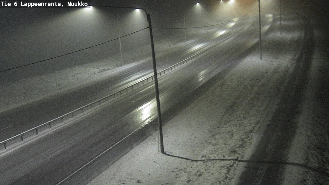 Weather Camera Image Road 6 Lappeenranta, Muukko, Lappeenranta, Etelä-Karjala