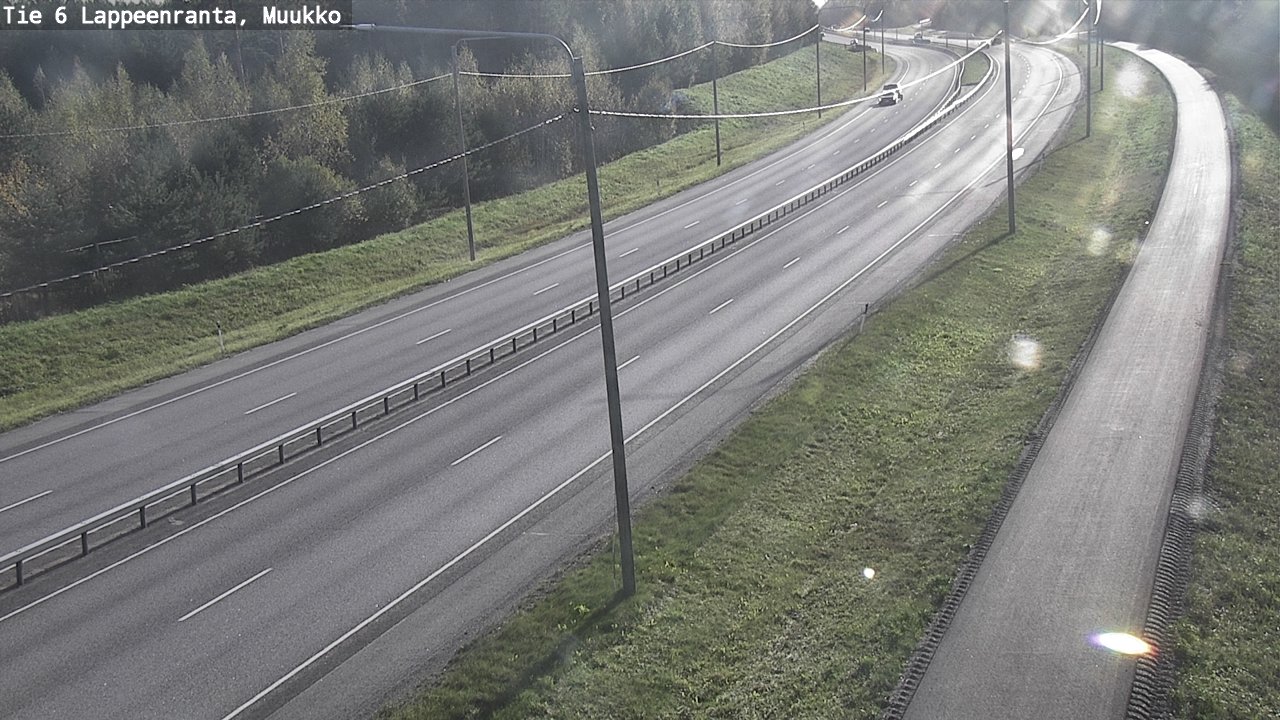 Weather Camera Image Road 6 Lappeenranta, Muukko, Lappeenranta, Etelä-Karjala