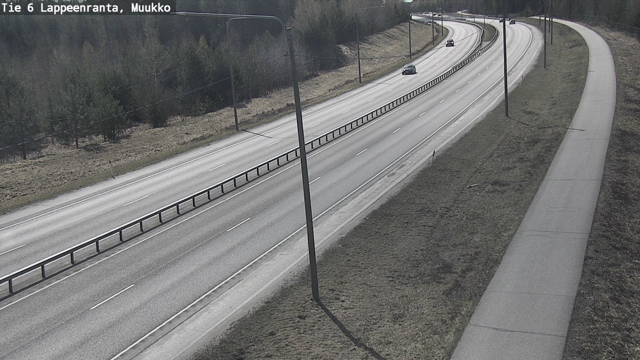 Weather Camera Image Väg 6 Villmanstrand, Muukko, Lappeenranta, Etelä-Karjala