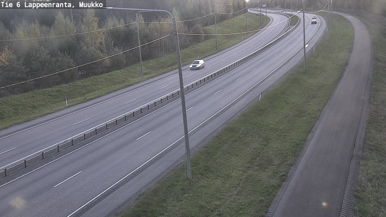 Weather Camera Image Road 6 Lappeenranta, Muukko, Lappeenranta, Etelä-Karjala