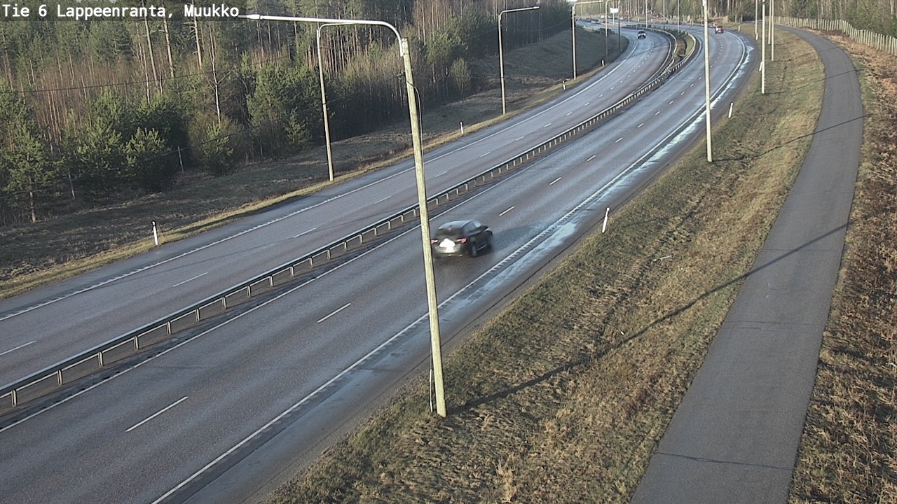 Weather Camera Image Väg 6 Villmanstrand, Muukko, Lappeenranta, Etelä-Karjala