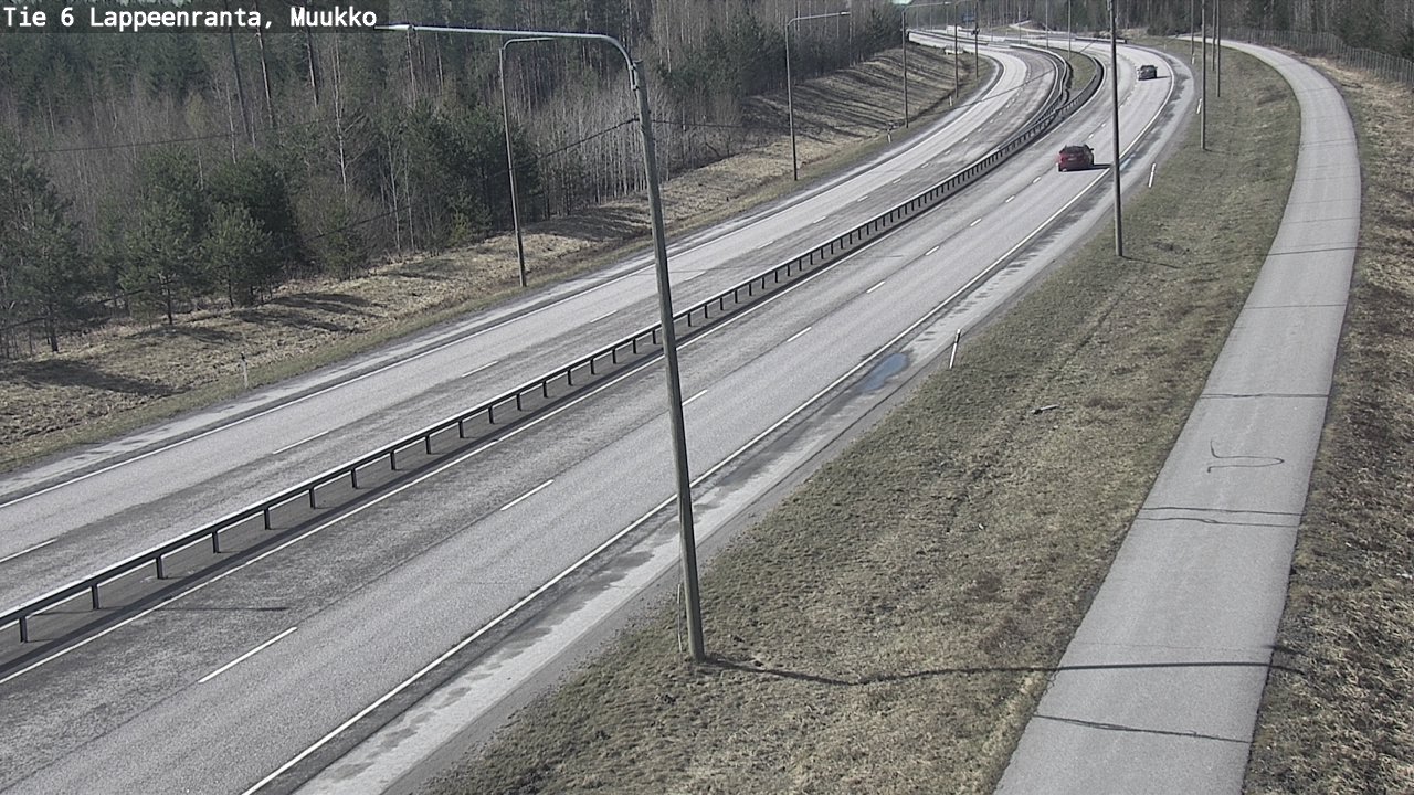 Weather Camera Image Väg 6 Villmanstrand, Muukko, Lappeenranta, Etelä-Karjala