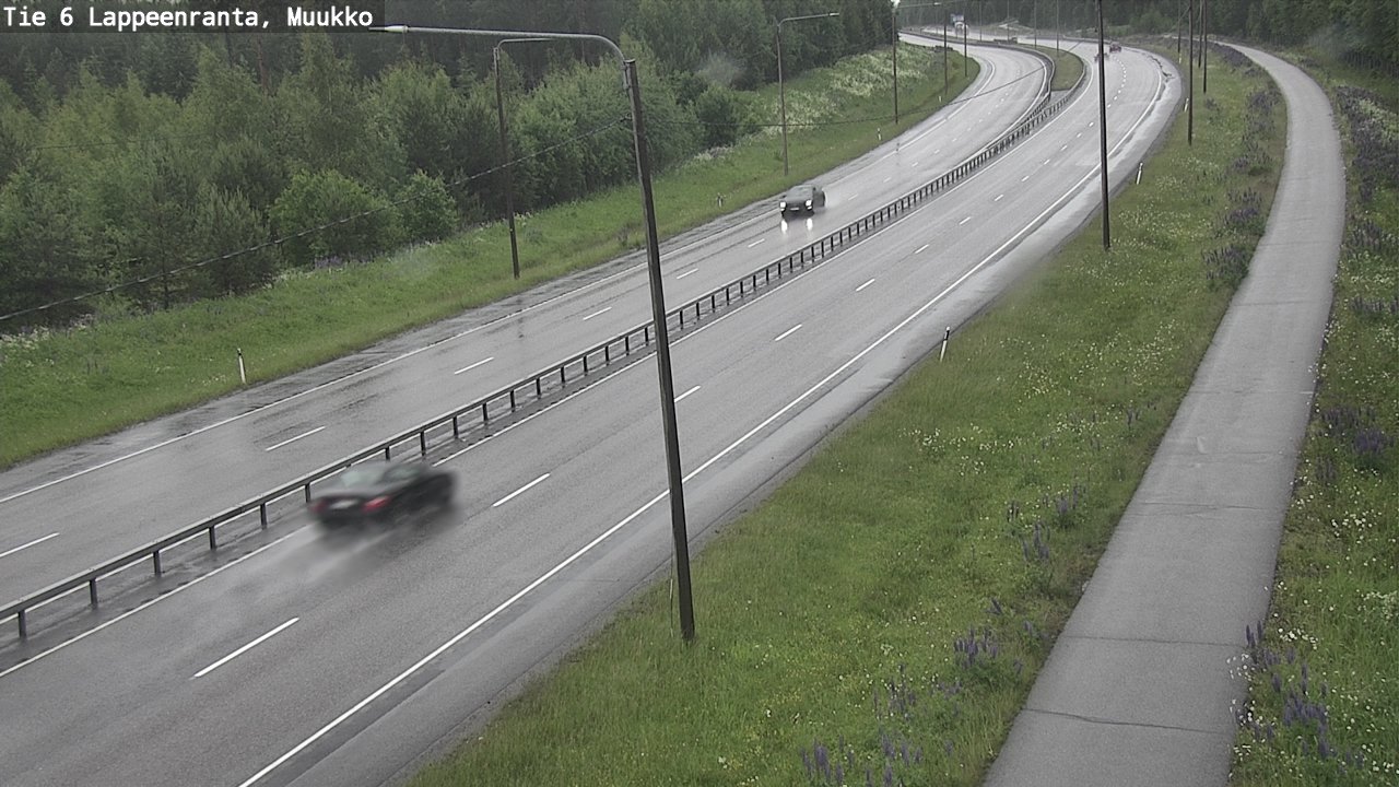 Weather Camera Image Väg 6 Villmanstrand, Muukko, Lappeenranta, Etelä-Karjala