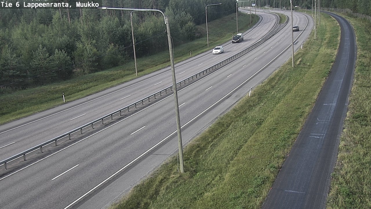 Weather Camera Image Road 6 Lappeenranta, Muukko, Lappeenranta, Etelä-Karjala