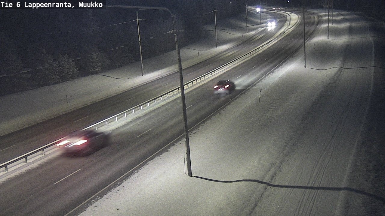 Weather Camera Image Road 6 Lappeenranta, Muukko, Lappeenranta, Etelä-Karjala