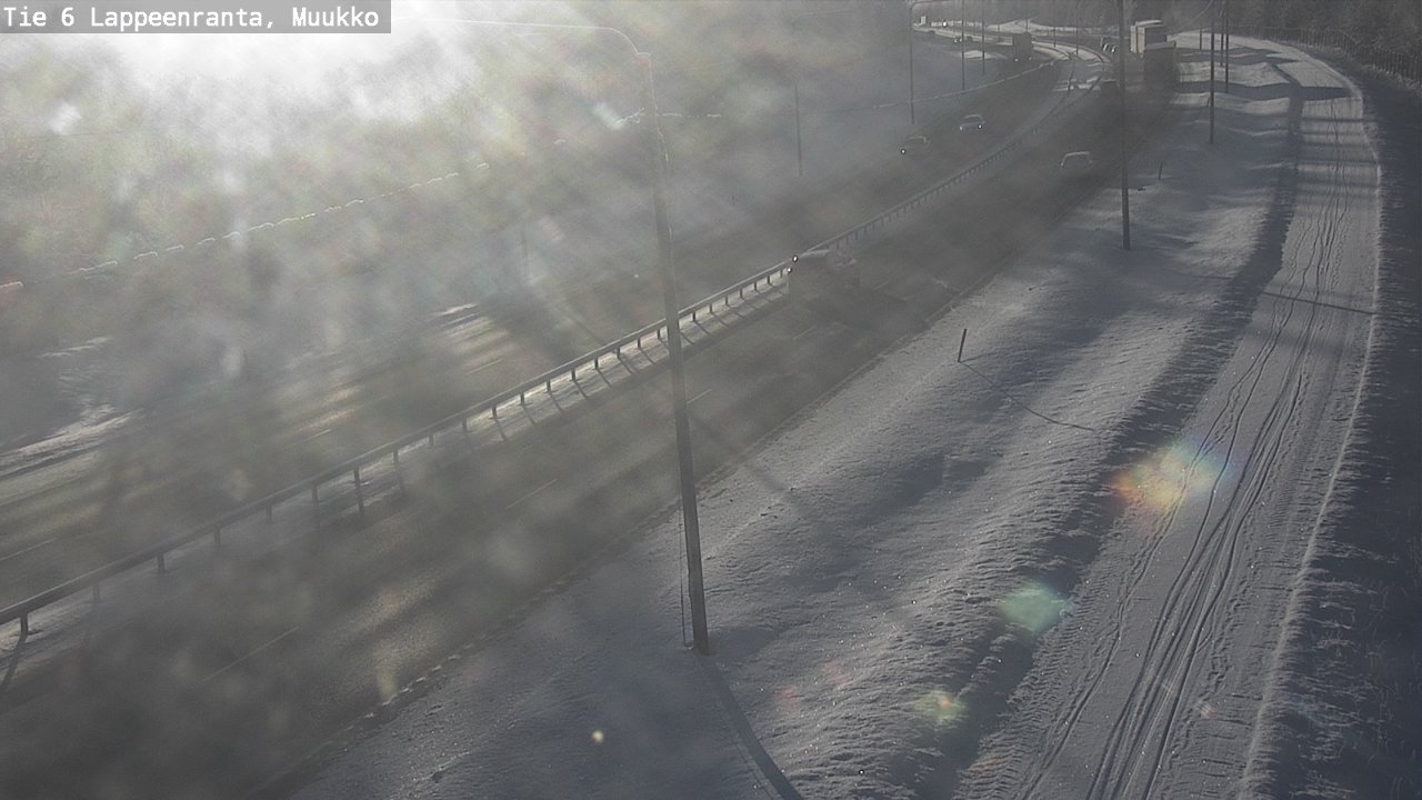 Weather Camera Image Road 6 Lappeenranta, Muukko, Lappeenranta, Etelä-Karjala