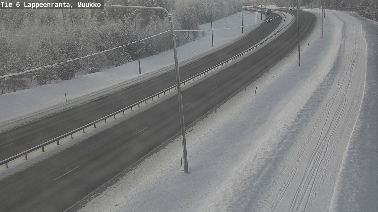 Weather Camera Image Road 6 Lappeenranta, Muukko, Lappeenranta, Etelä-Karjala