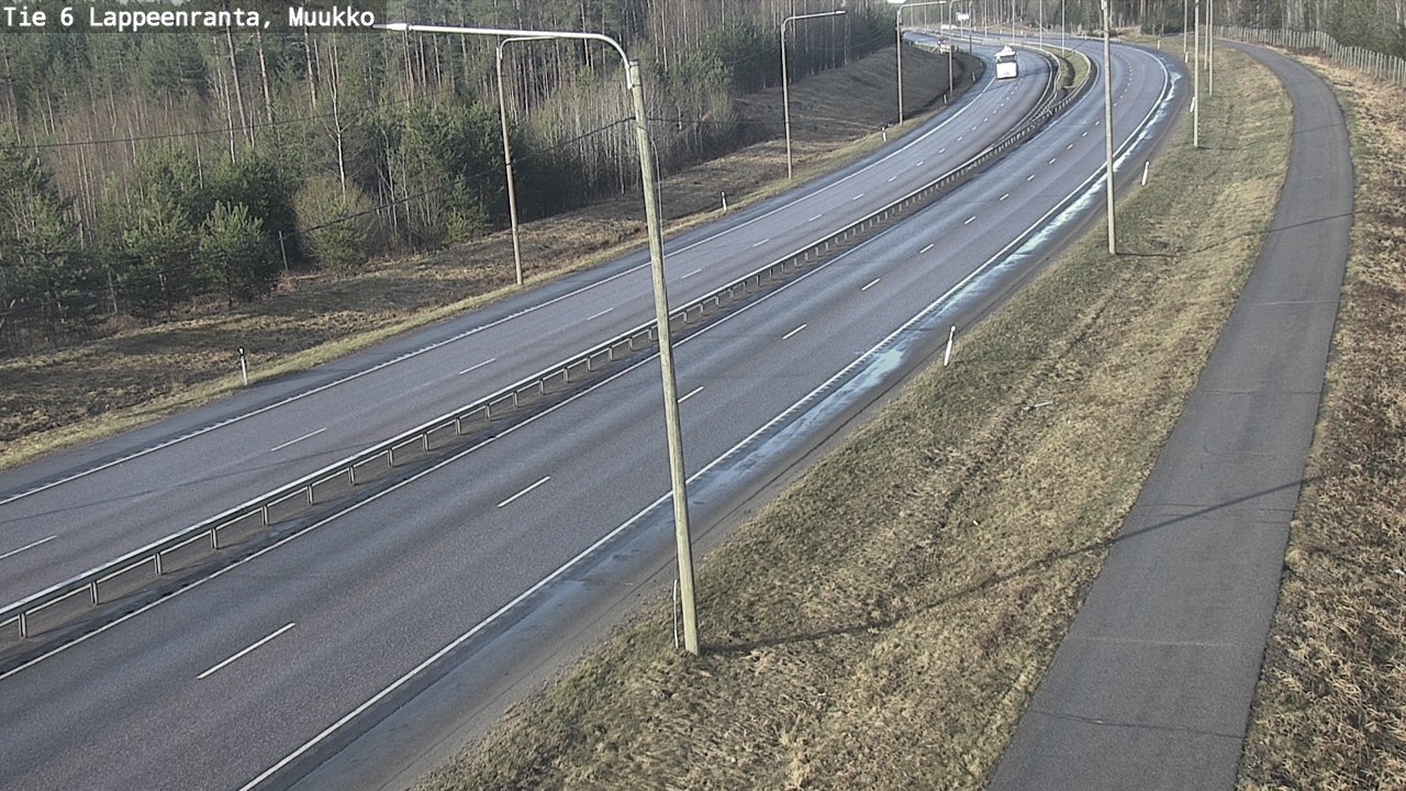 Weather Camera Image Väg 6 Villmanstrand, Muukko, Lappeenranta, Etelä-Karjala