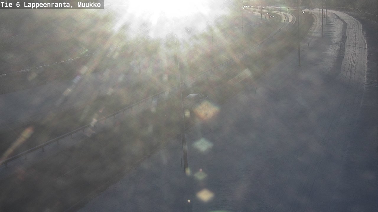Weather Camera Image Road 6 Lappeenranta, Muukko, Lappeenranta, Etelä-Karjala