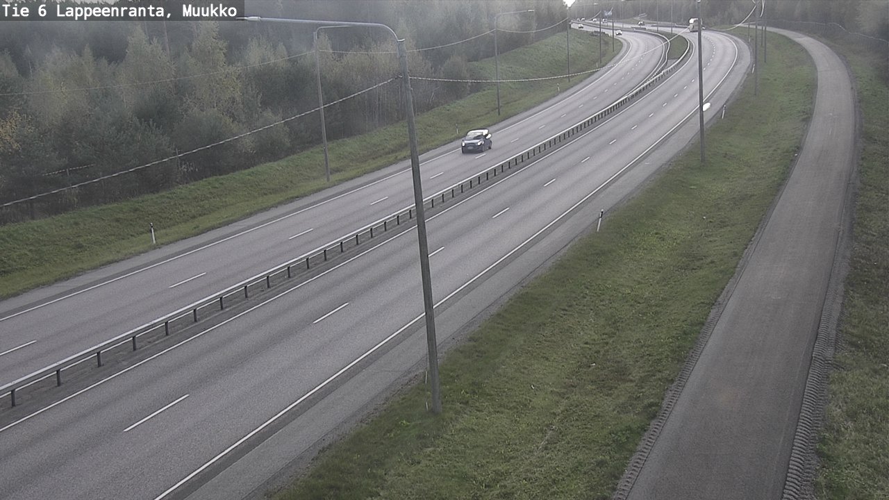 Weather Camera Image Road 6 Lappeenranta, Muukko, Lappeenranta, Etelä-Karjala