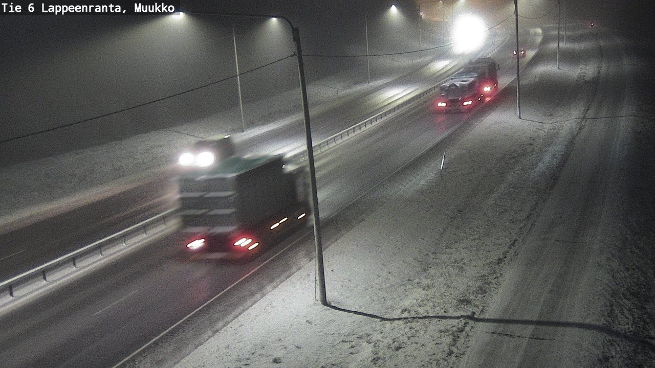 Weather Camera Image Road 6 Lappeenranta, Muukko, Lappeenranta, Etelä-Karjala
