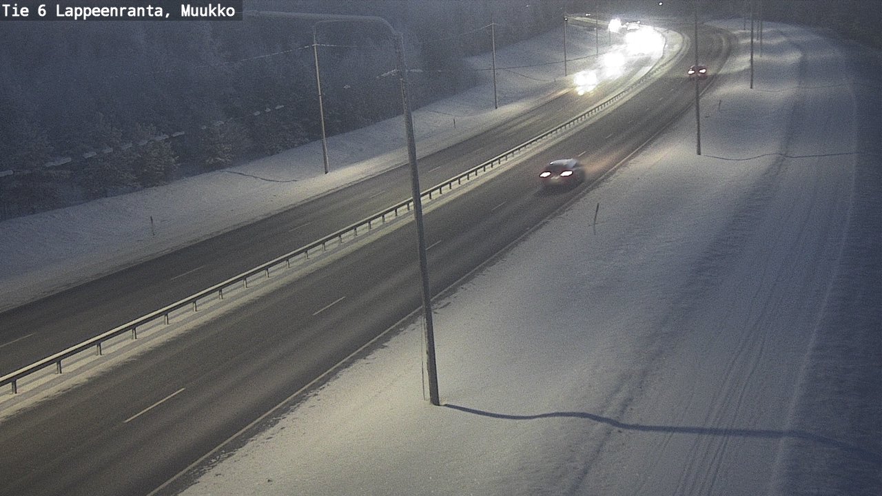 Weather Camera Image Road 6 Lappeenranta, Muukko, Lappeenranta, Etelä-Karjala