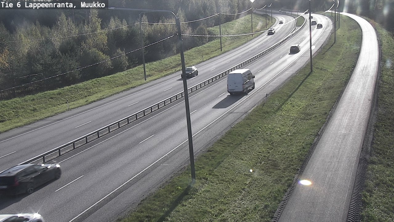 Weather Camera Image Road 6 Lappeenranta, Muukko, Lappeenranta, Etelä-Karjala