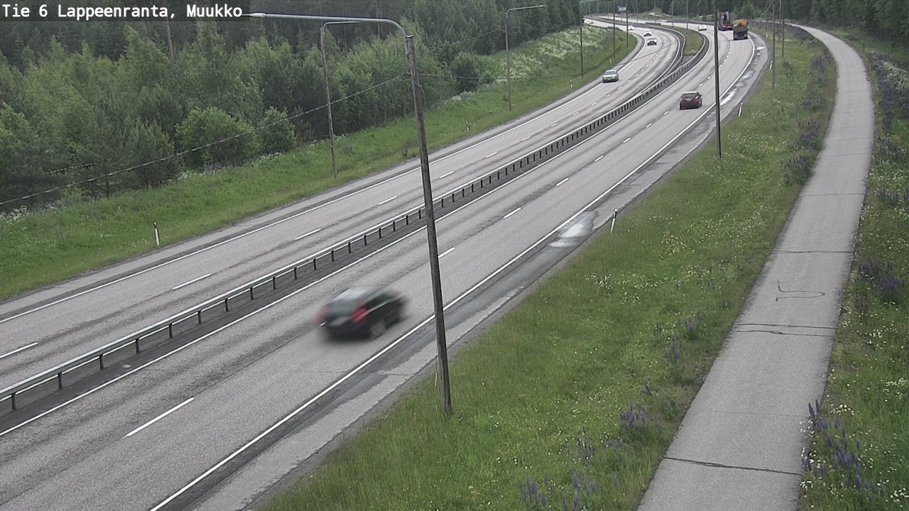 Weather Camera Image Väg 6 Villmanstrand, Muukko, Lappeenranta, Etelä-Karjala