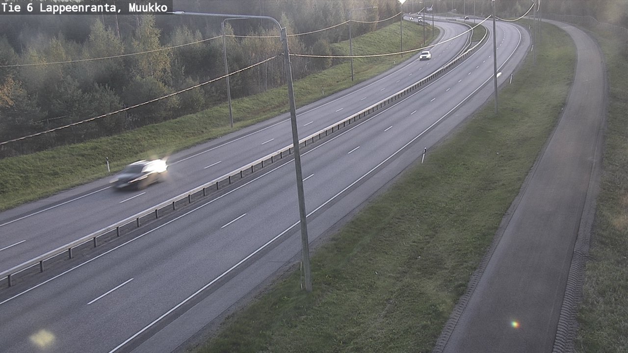 Weather Camera Image Road 6 Lappeenranta, Muukko, Lappeenranta, Etelä-Karjala