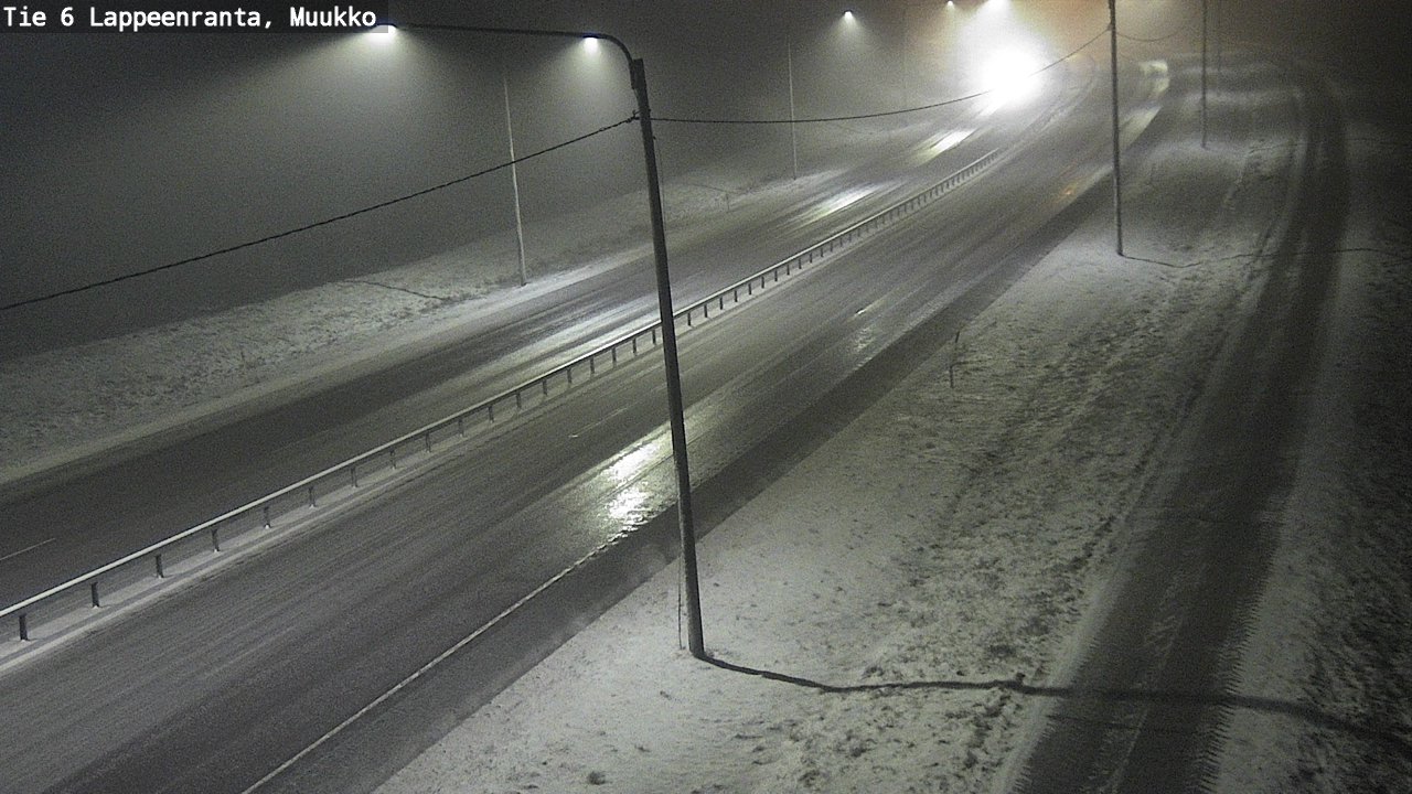 Weather Camera Image Road 6 Lappeenranta, Muukko, Lappeenranta, Etelä-Karjala