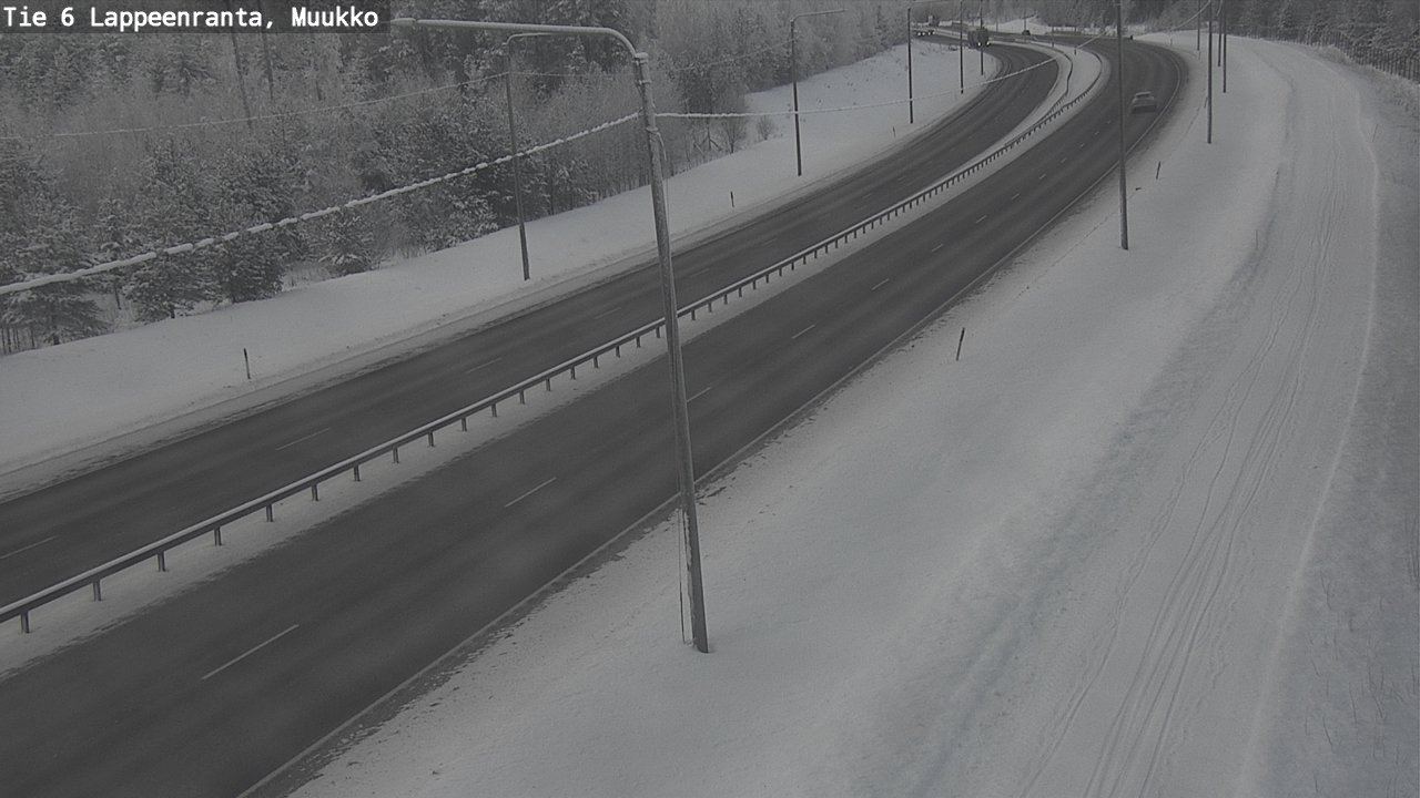 Weather Camera Image Road 6 Lappeenranta, Muukko, Lappeenranta, Etelä-Karjala