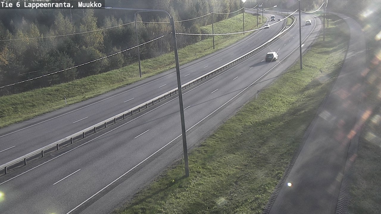 Weather Camera Image Road 6 Lappeenranta, Muukko, Lappeenranta, Etelä-Karjala