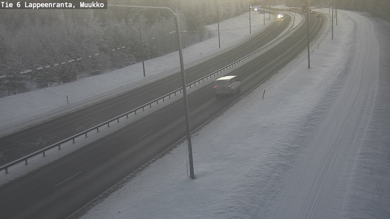 Weather Camera Image Road 6 Lappeenranta, Muukko, Lappeenranta, Etelä-Karjala