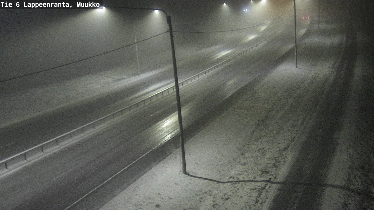 Weather Camera Image Road 6 Lappeenranta, Muukko, Lappeenranta, Etelä-Karjala