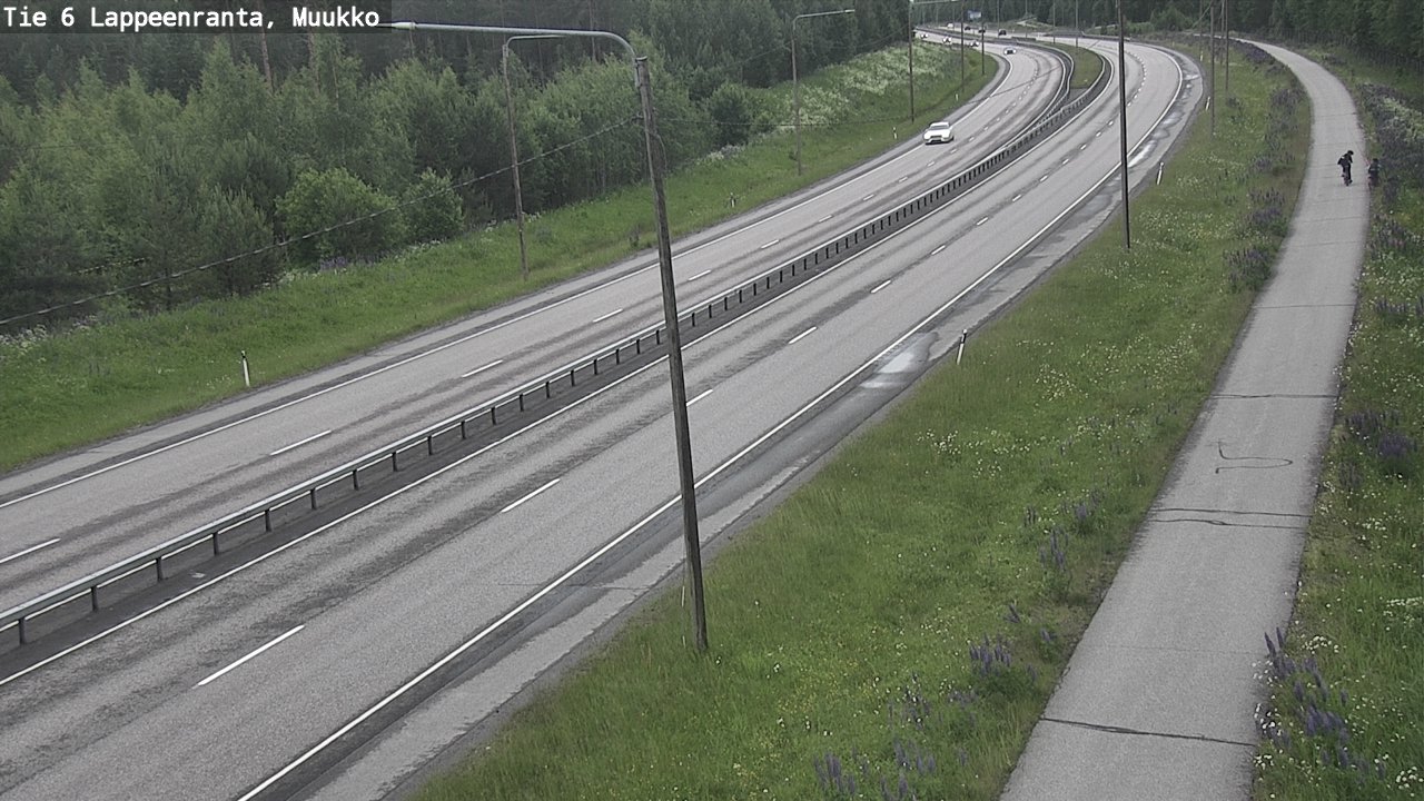 Weather Camera Image Väg 6 Villmanstrand, Muukko, Lappeenranta, Etelä-Karjala