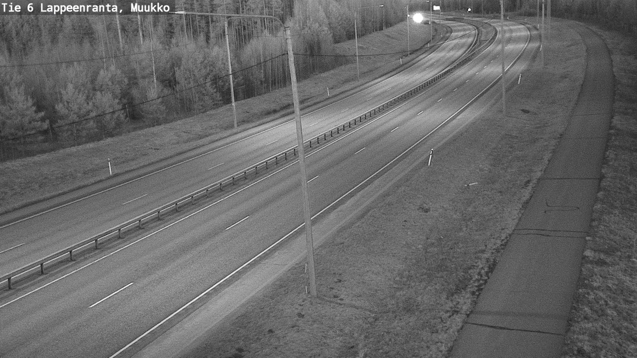 Weather Camera Image Road 6 Lappeenranta, Muukko, Lappeenranta, Etelä-Karjala