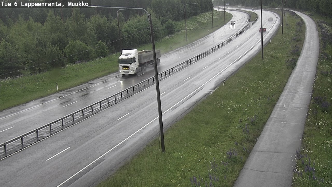 Weather Camera Image Väg 6 Villmanstrand, Muukko, Lappeenranta, Etelä-Karjala