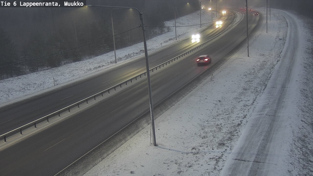 Weather Camera Image Road 6 Lappeenranta, Muukko, Lappeenranta, Etelä-Karjala
