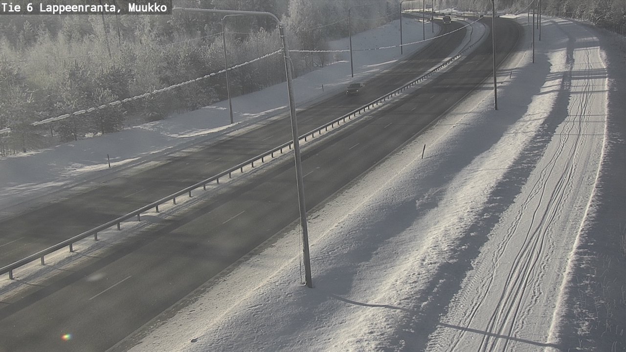 Weather Camera Image Road 6 Lappeenranta, Muukko, Lappeenranta, Etelä-Karjala