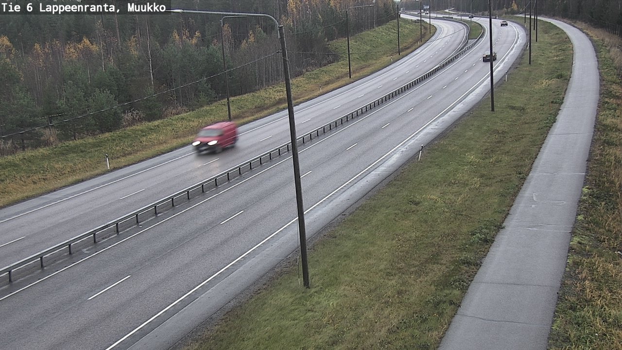 Weather Camera Image Road 6 Lappeenranta, Muukko, Lappeenranta, Etelä-Karjala