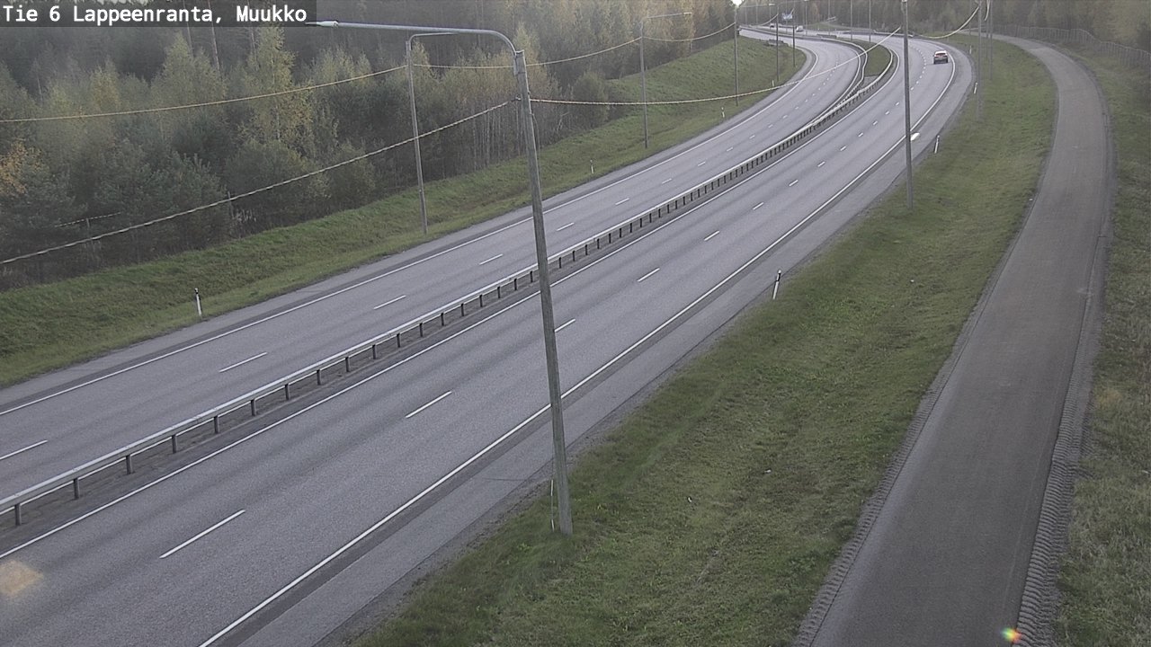 Weather Camera Image Road 6 Lappeenranta, Muukko, Lappeenranta, Etelä-Karjala