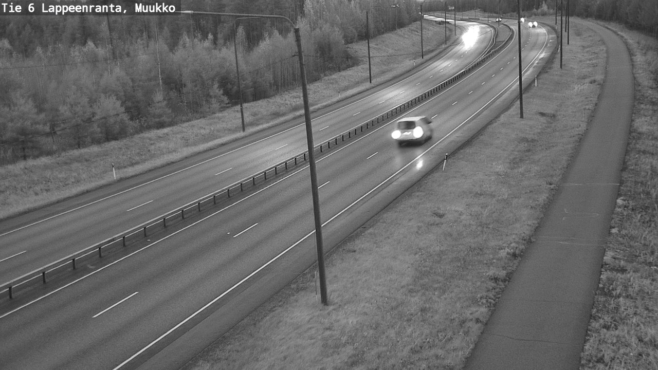 Weather Camera Image Road 6 Lappeenranta, Muukko, Lappeenranta, Etelä-Karjala