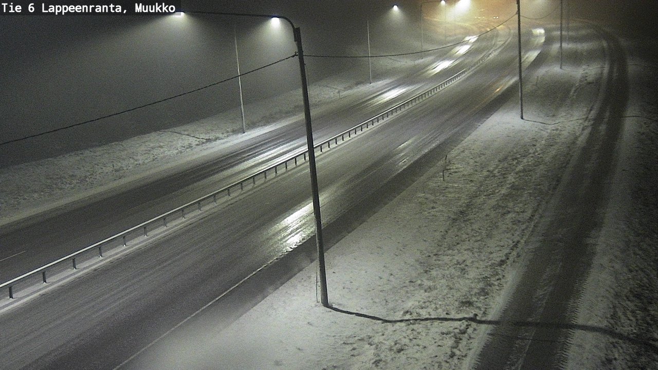 Weather Camera Image Road 6 Lappeenranta, Muukko, Lappeenranta, Etelä-Karjala
