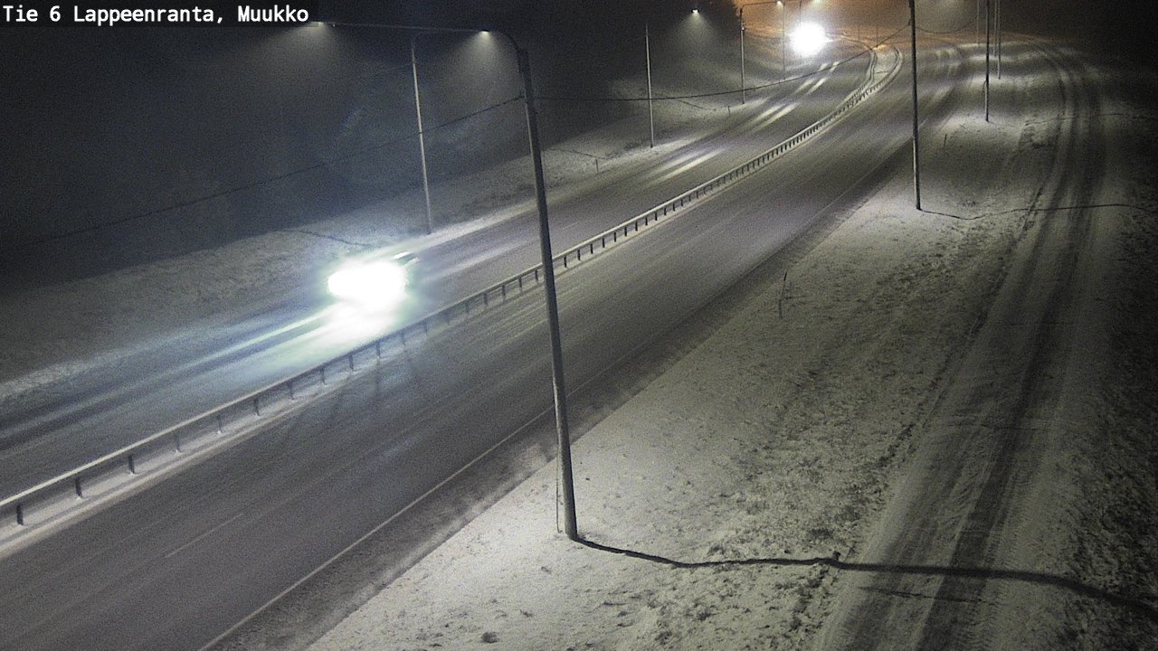 Weather Camera Image Road 6 Lappeenranta, Muukko, Lappeenranta, Etelä-Karjala
