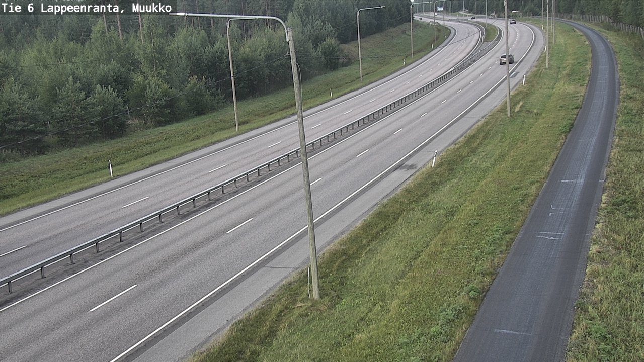 Weather Camera Image Road 6 Lappeenranta, Muukko, Lappeenranta, Etelä-Karjala