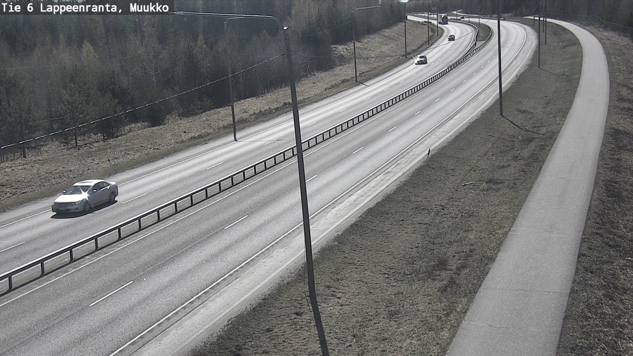 Weather Camera Image Väg 6 Villmanstrand, Muukko, Lappeenranta, Etelä-Karjala