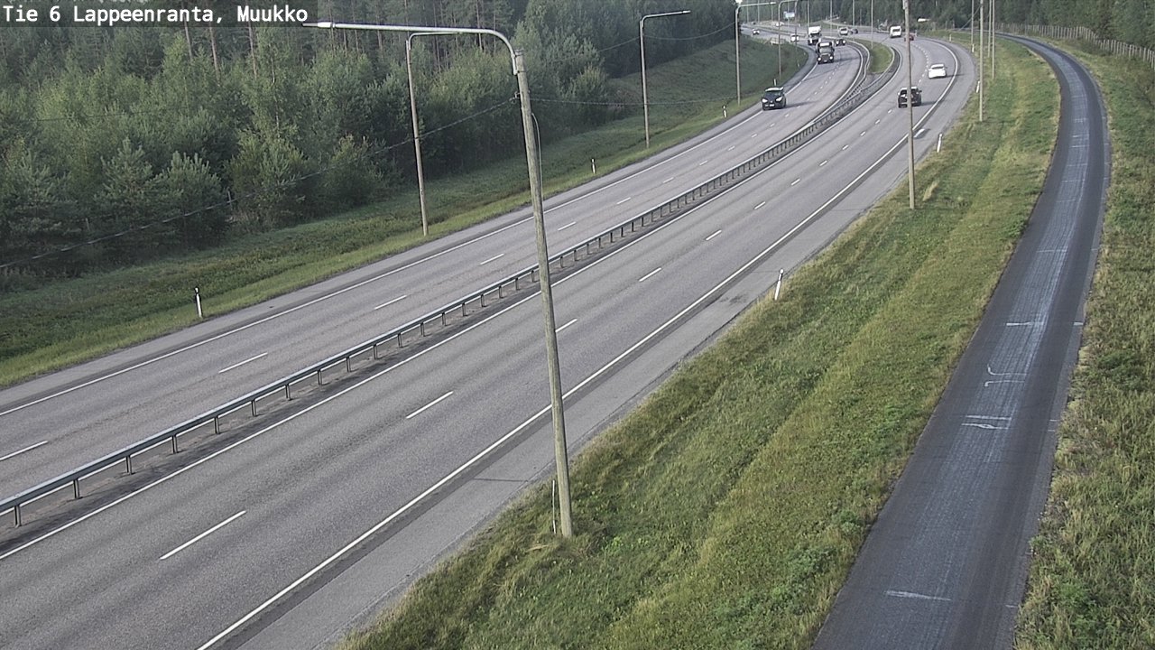 Weather Camera Image Road 6 Lappeenranta, Muukko, Lappeenranta, Etelä-Karjala