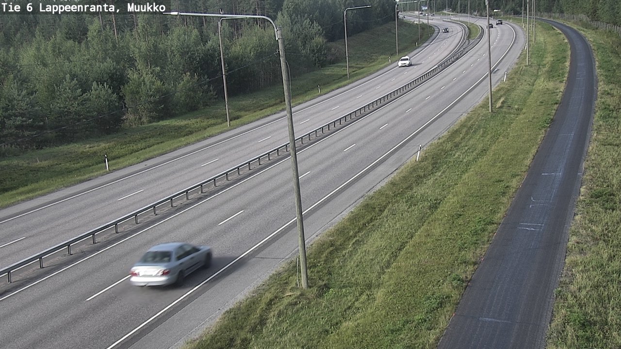 Weather Camera Image Road 6 Lappeenranta, Muukko, Lappeenranta, Etelä-Karjala
