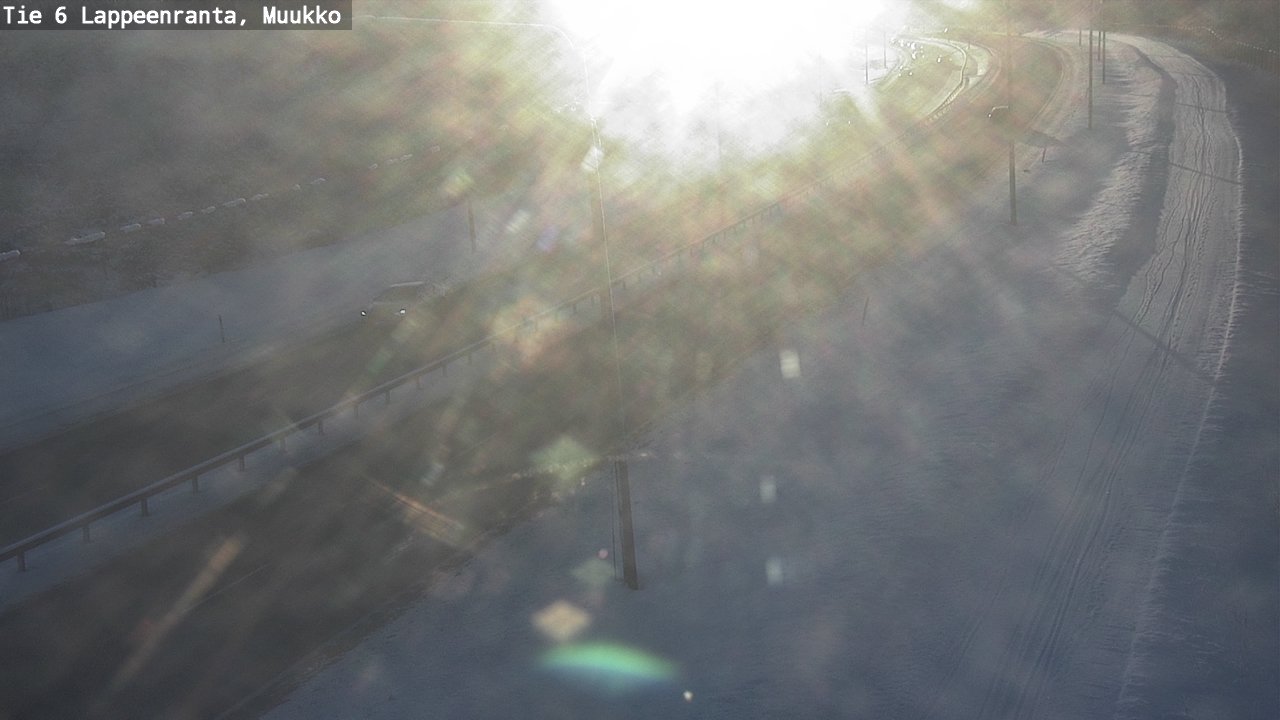 Weather Camera Image Road 6 Lappeenranta, Muukko, Lappeenranta, Etelä-Karjala