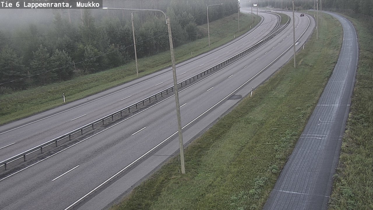 Weather Camera Image Road 6 Lappeenranta, Muukko, Lappeenranta, Etelä-Karjala