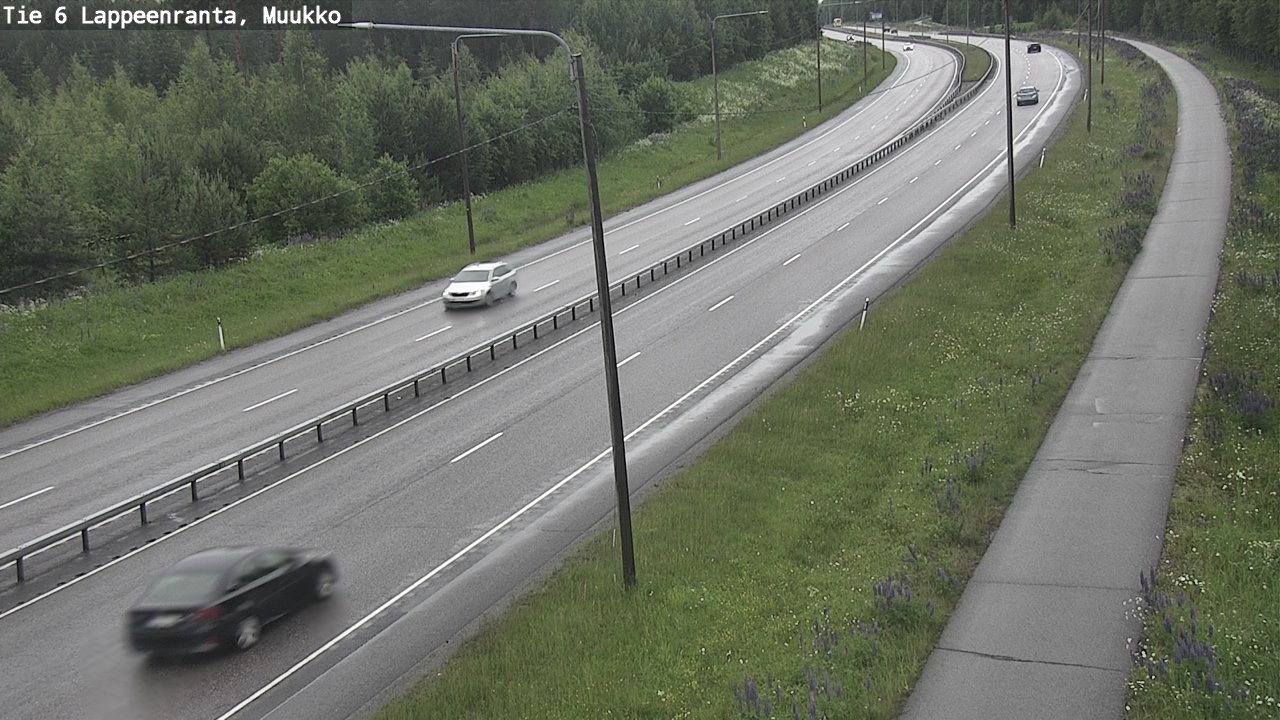 Weather Camera Image Väg 6 Villmanstrand, Muukko, Lappeenranta, Etelä-Karjala